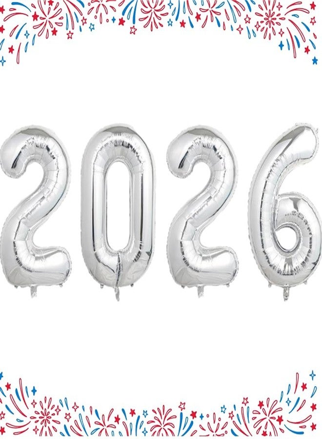 KHC-KHF 2026-Balloon Number-Balloon 2026 40in Large Foil Balloons New Year Party Graduation Birthday Wedding Anniversary Holiday Celebration Decoration Supply - Image 1